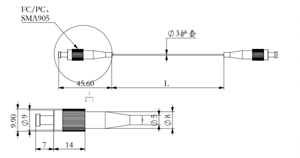 200um多模光纖跳線